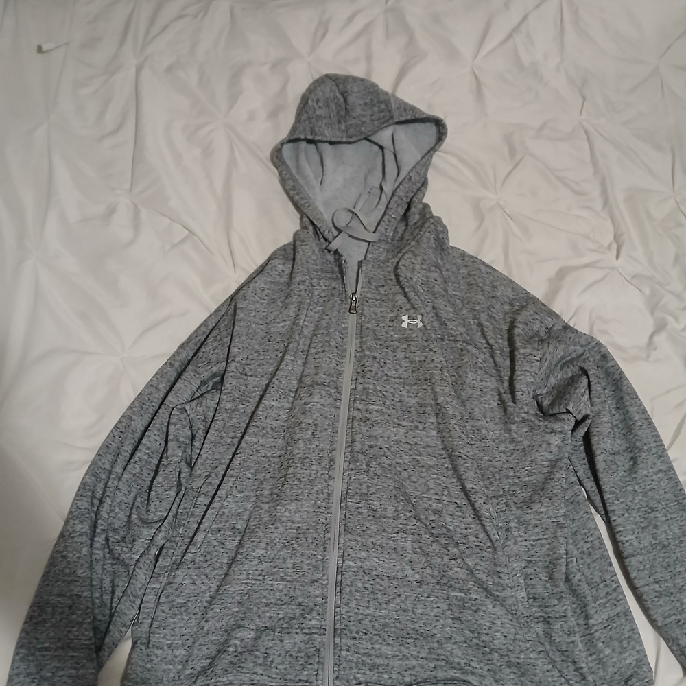 Under Armour Heather Gray Full-Zip Hoodie